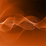 abstract fiber optics orange