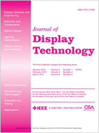 IEEE Optica Journal of Display Technology Cover