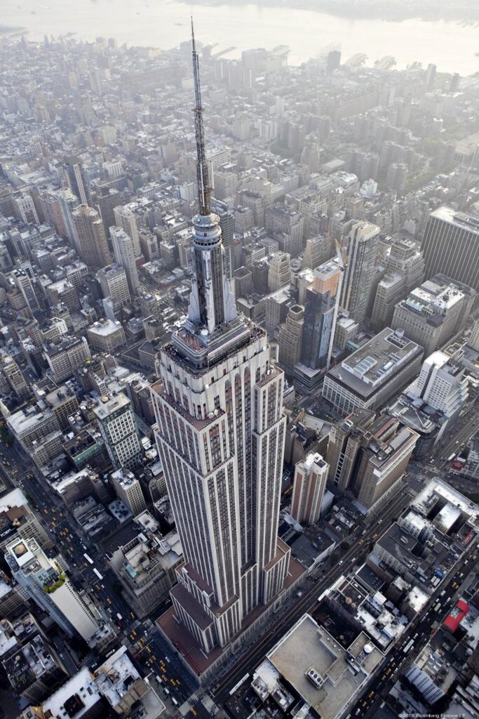 Aerial View of Empire State Building